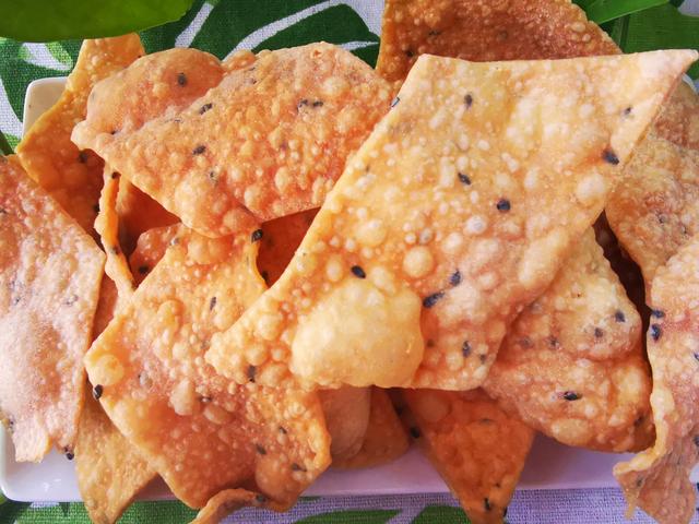 在家做麻叶如何做得酥脆（不用一滴水做好吃的麻叶）(11)