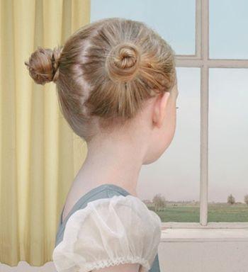 儿童简单漂亮的盘发（10款好看的小女孩盘发造型）(1)