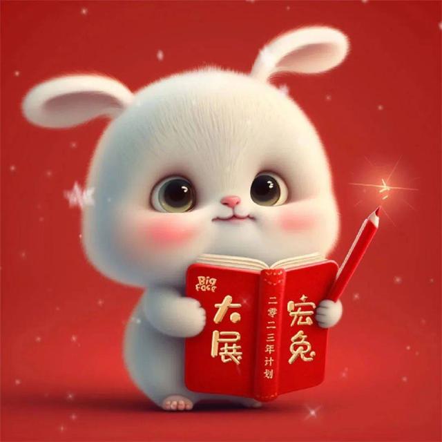 微信头像2023卡通兔子头像(软萌可爱兔子头像)(27)