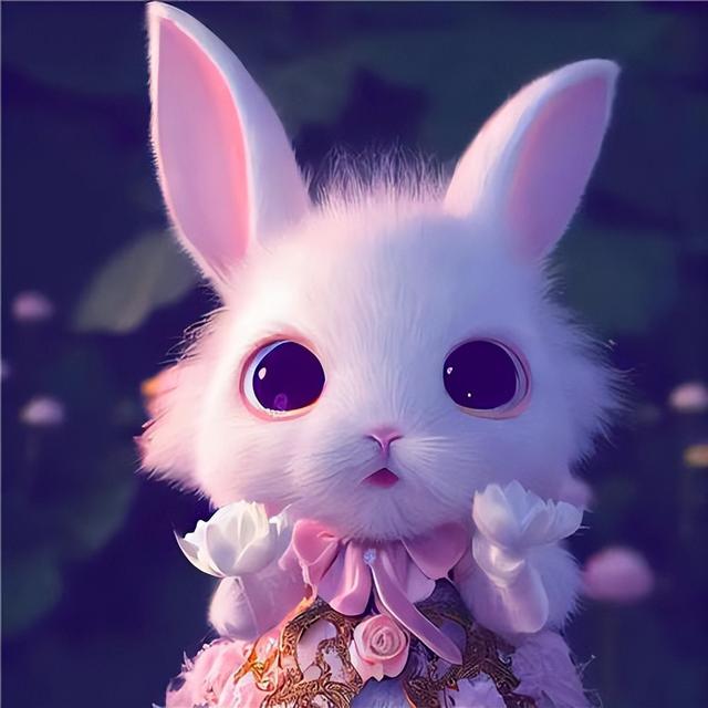 微信头像2023卡通兔子头像(软萌可爱兔子头像)(62)