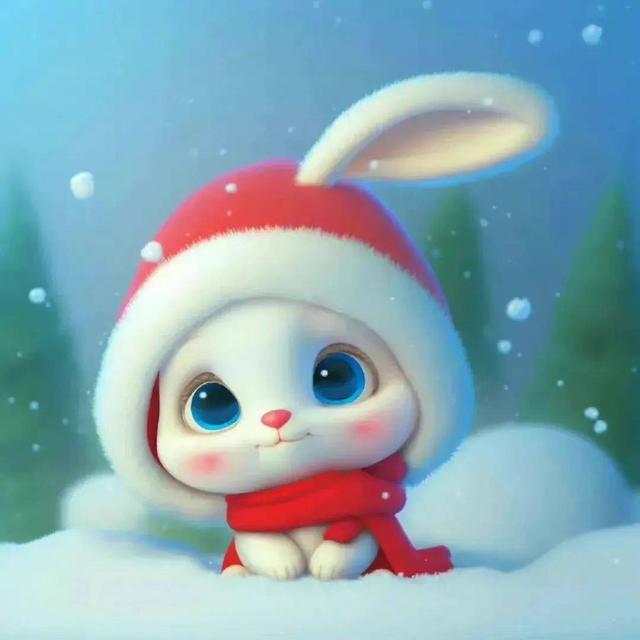 微信头像2023卡通兔子头像(软萌可爱兔子头像)(11)