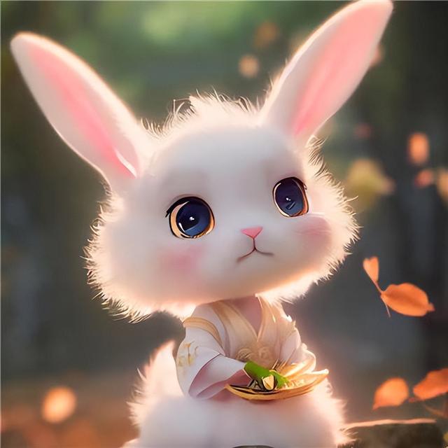 微信头像2023卡通兔子头像(软萌可爱兔子头像)(45)