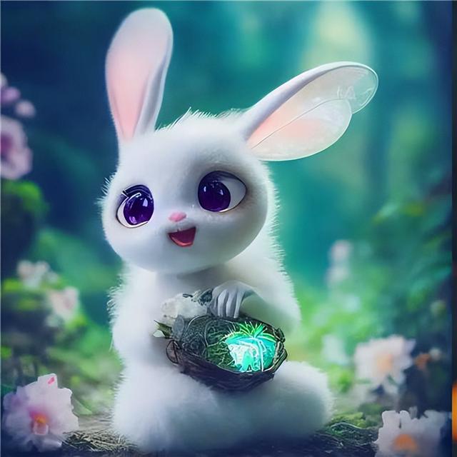 微信头像2023卡通兔子头像(软萌可爱兔子头像)(56)