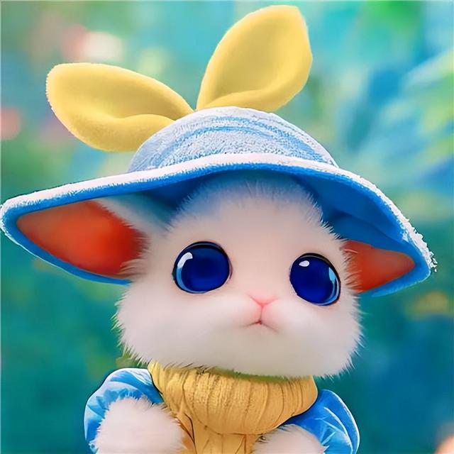 微信头像2023卡通兔子头像(软萌可爱兔子头像)(43)