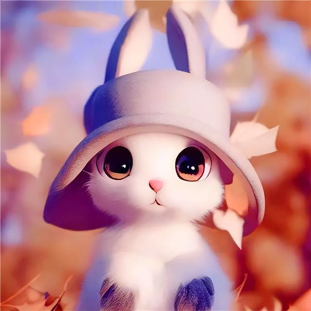 微信头像2023卡通兔子头像(软萌可爱兔子头像)(63)