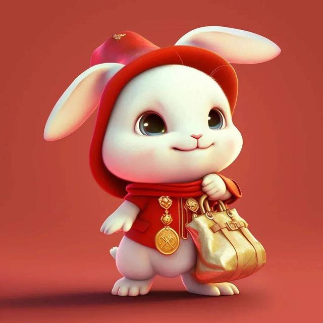 微信头像2023卡通兔子头像(软萌可爱兔子头像)(28)