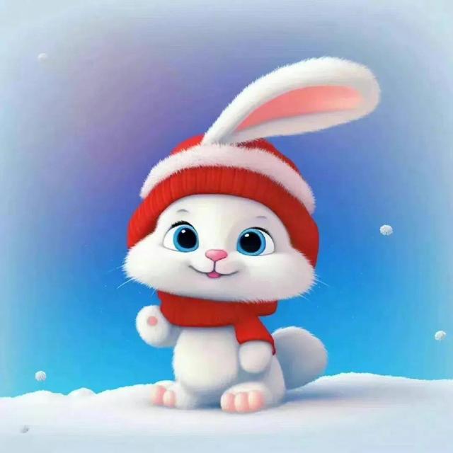 微信头像2023卡通兔子头像(软萌可爱兔子头像)(12)