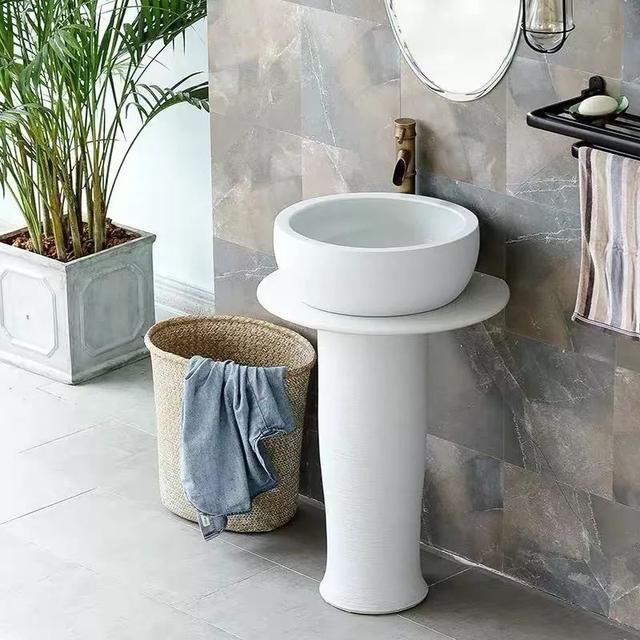 台盆柜最佳效果图(素材45款实用的台盆一体柜)(42)