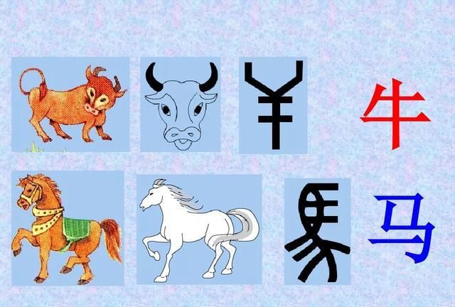 最简单的象形字对照表