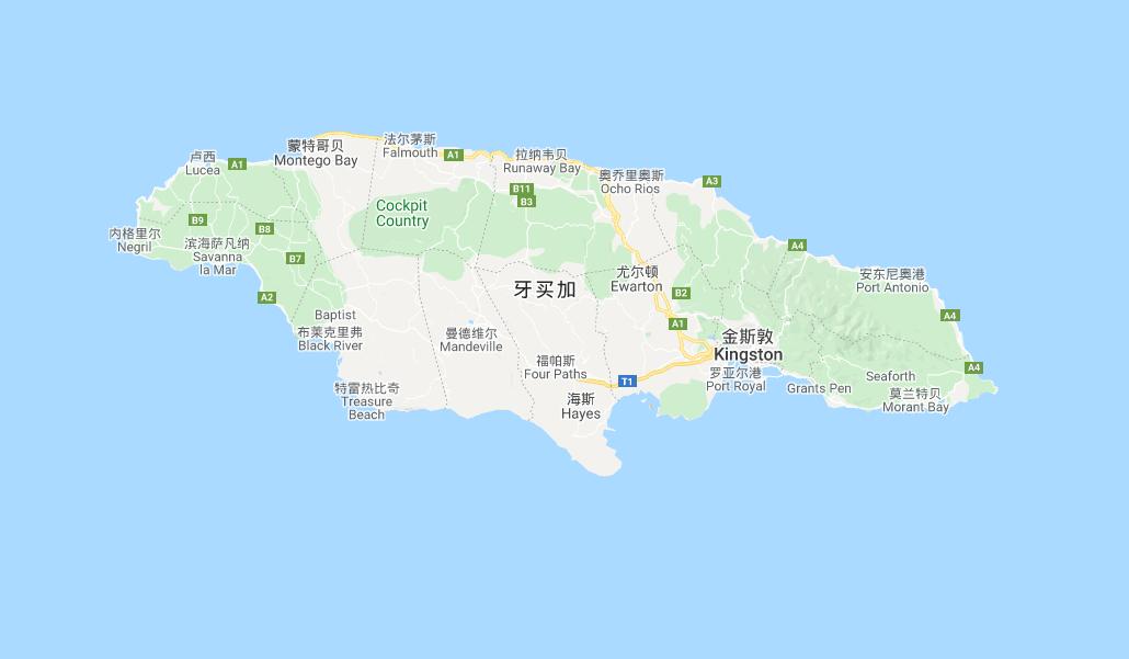 牙买加的地理位置在哪里(牙买加世界地图位置)(图1) 牙买加的地理位置在哪里(牙买加世界地图位置)(图1)