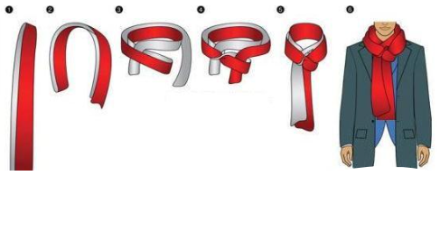 围巾打法图片,四方围巾的各种围法视频图27