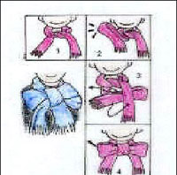 围巾打法图片,四方围巾的各种围法视频图16