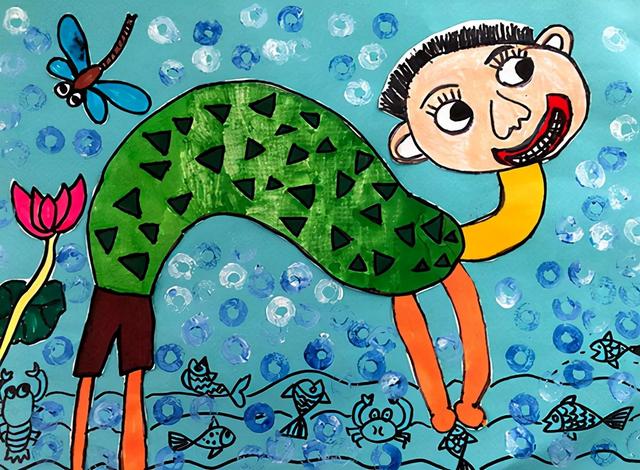 少儿美术作品大全欣赏(少儿美术大赛优秀作品赏析)(6)