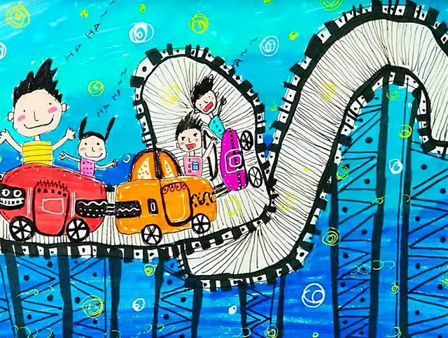 少儿美术作品大全欣赏(少儿美术大赛优秀作品赏析)(2)