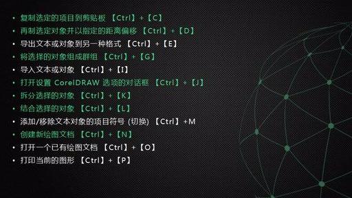 cdr最常用快捷键大全(新手必备最全CDR快捷键)(7)
