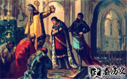 罗贝尔二世(黄色衣着人物)