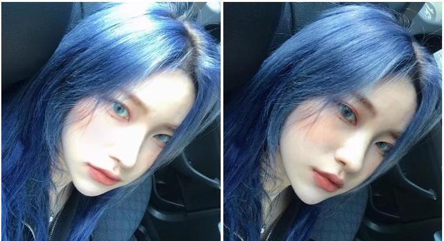 蓝色染发居然不是非主流？爱豆也染了