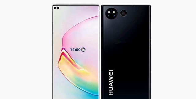 华为P40概念图：后置圆形三角形镜头，水滴屏没了屏幕双打孔