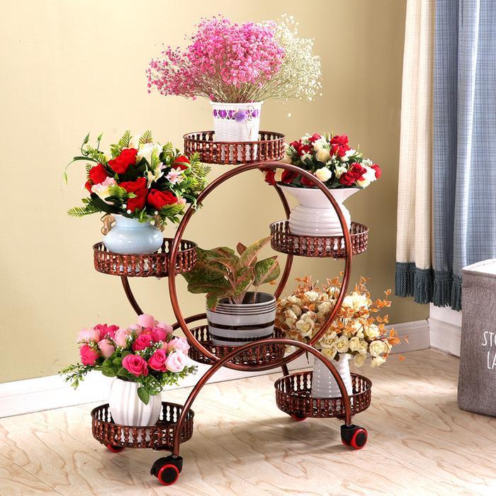 建议每个家庭:花盆别再到处塞了,瞧这新花架,优美大方别具一格