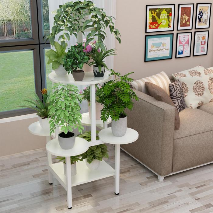 建议每个家庭:花盆别再到处塞了,瞧这新花架,优美大方别具一格