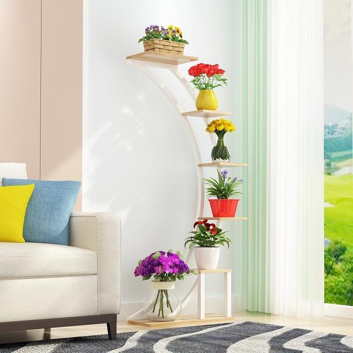 建议每个家庭:花盆别再到处塞了,瞧这新花架,优美大方别具一格