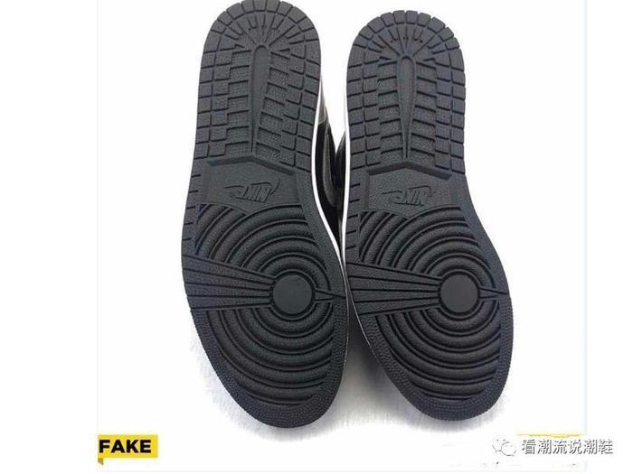 教你做大神:AJ 1 OG Shadow 影子灰——真假对比