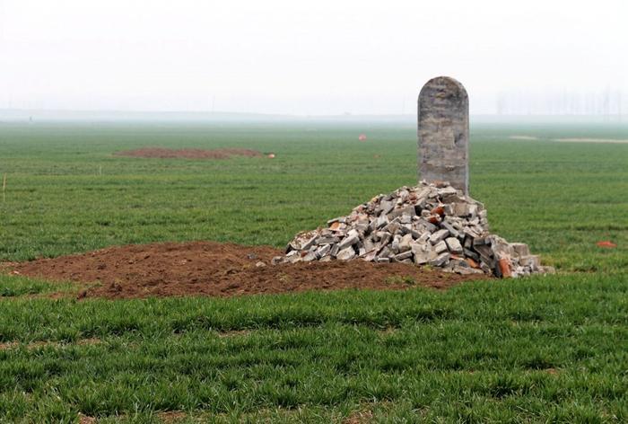 那年河南周口平坟：坟头虽然平掉了，谁也不愿在祖坟上种庄稼！
