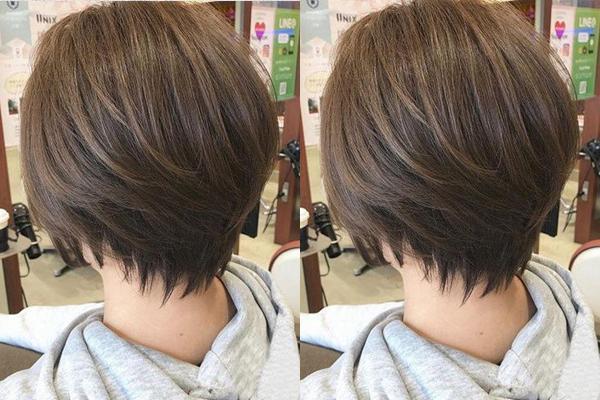 你的短发缺个合适的发色,显白低调的冷棕色染发,了解一下