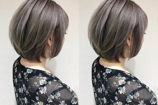 你的短发缺个合适的发色,显白低调的冷棕色染发,了解一下