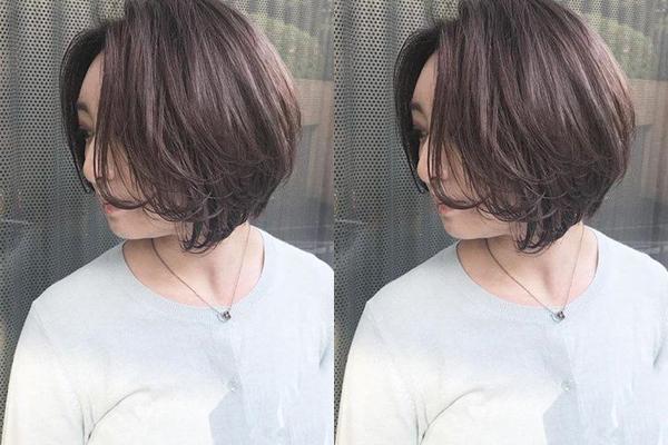 你的短发缺个合适的发色,显白低调的冷棕色染发,了解一下
