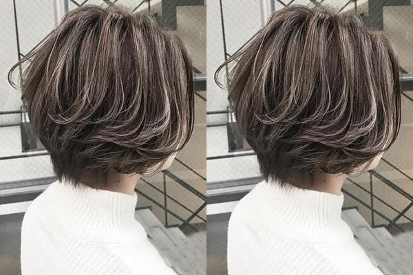 你的短发缺个合适的发色,显白低调的冷棕色染发,了解一下