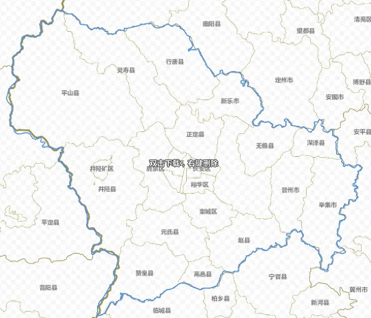 河北省详细政区图
