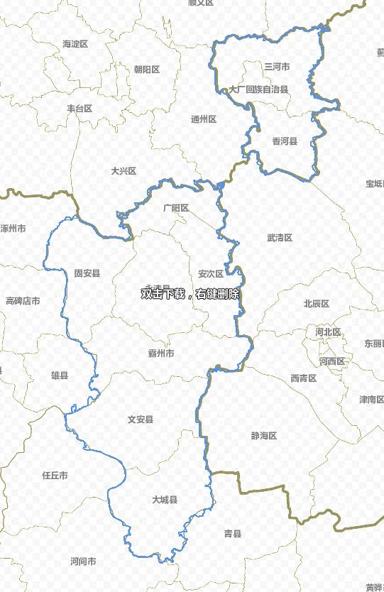 河北省详细政区图