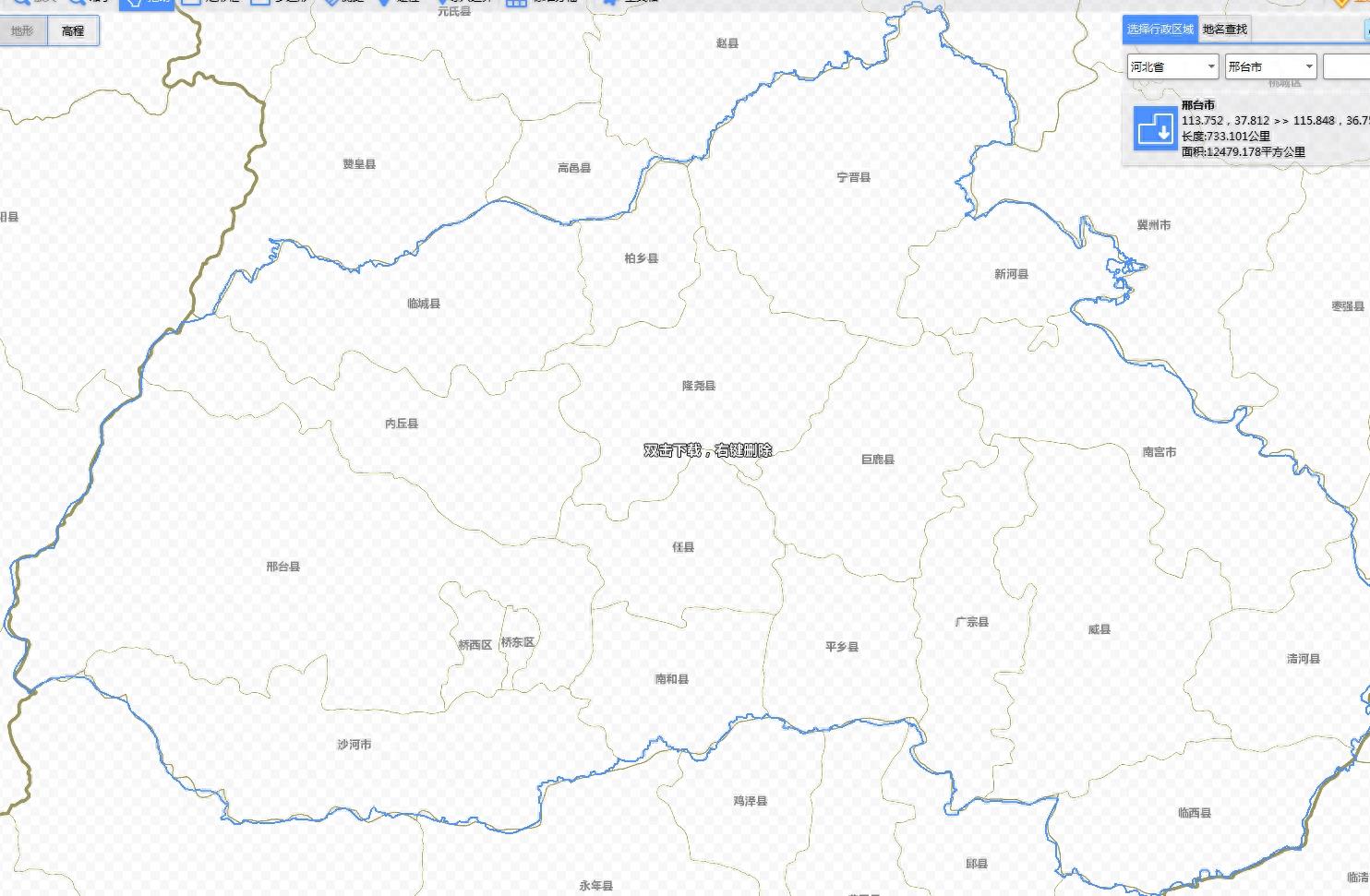 河北省详细政区图