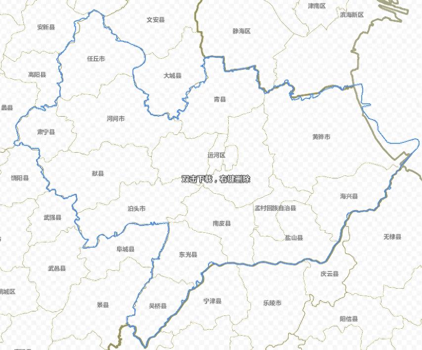 河北省详细政区图