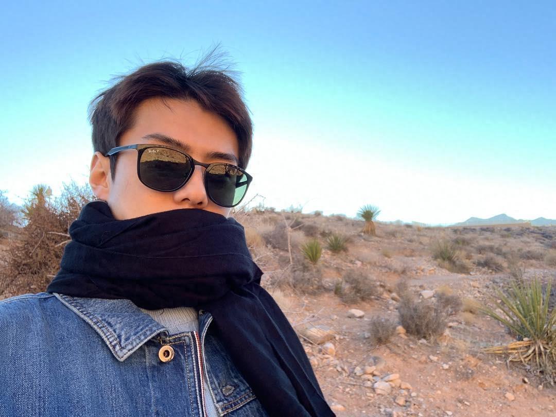 EXO吴世勋ins近期更新,游客照拍的清新脱俗,难掩帅气本色