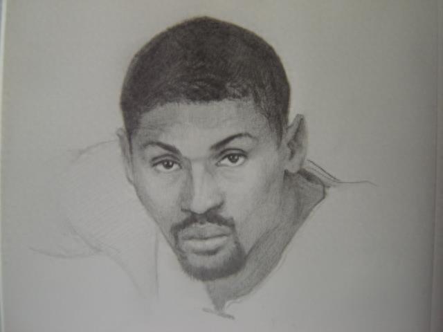 NBA13位球星手绘素描画,加内特笑的灿烂,科比有点忧伤