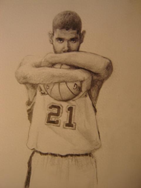 NBA13位球星手绘素描画,加内特笑的灿烂,科比有点忧伤