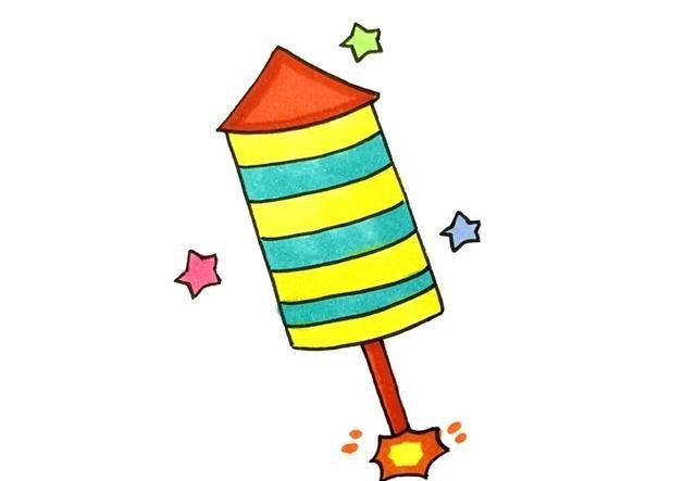 鞭炮简笔画,鞭炮的简笔画图片?图9