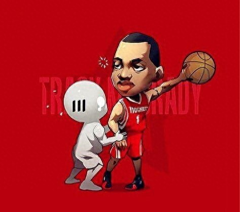 NBA球星动漫图：科比神似霍华德，麦迪单手霸气抓球，姚明最帅