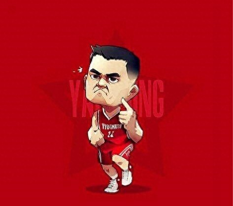 NBA球星动漫图：科比神似霍华德，麦迪单手霸气抓球，姚明最帅