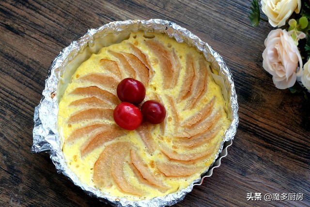 苹果做甜品怎么做(低脂又美味的苹果蛋奶布丁教程)