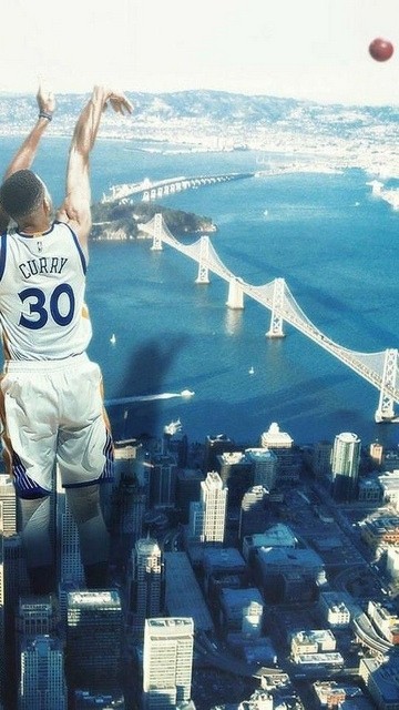 组图:库里各种炫酷壁纸,金色王朝的勇士让人不得不爱