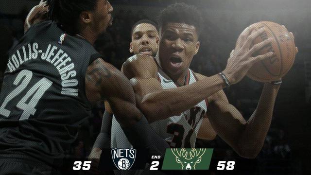 字母哥狂砍49分雄鹿险胜篮网（字母哥41137米德尔顿21分）(3)